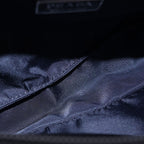 Prada Re-Nylon Pouch Handbag Nylon Silver Black — view 8
