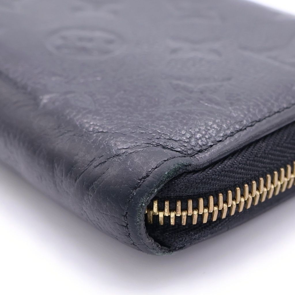 Louis Vuitton Monogram Empreinte Zippy Wallet Leather Gold Black — view 6