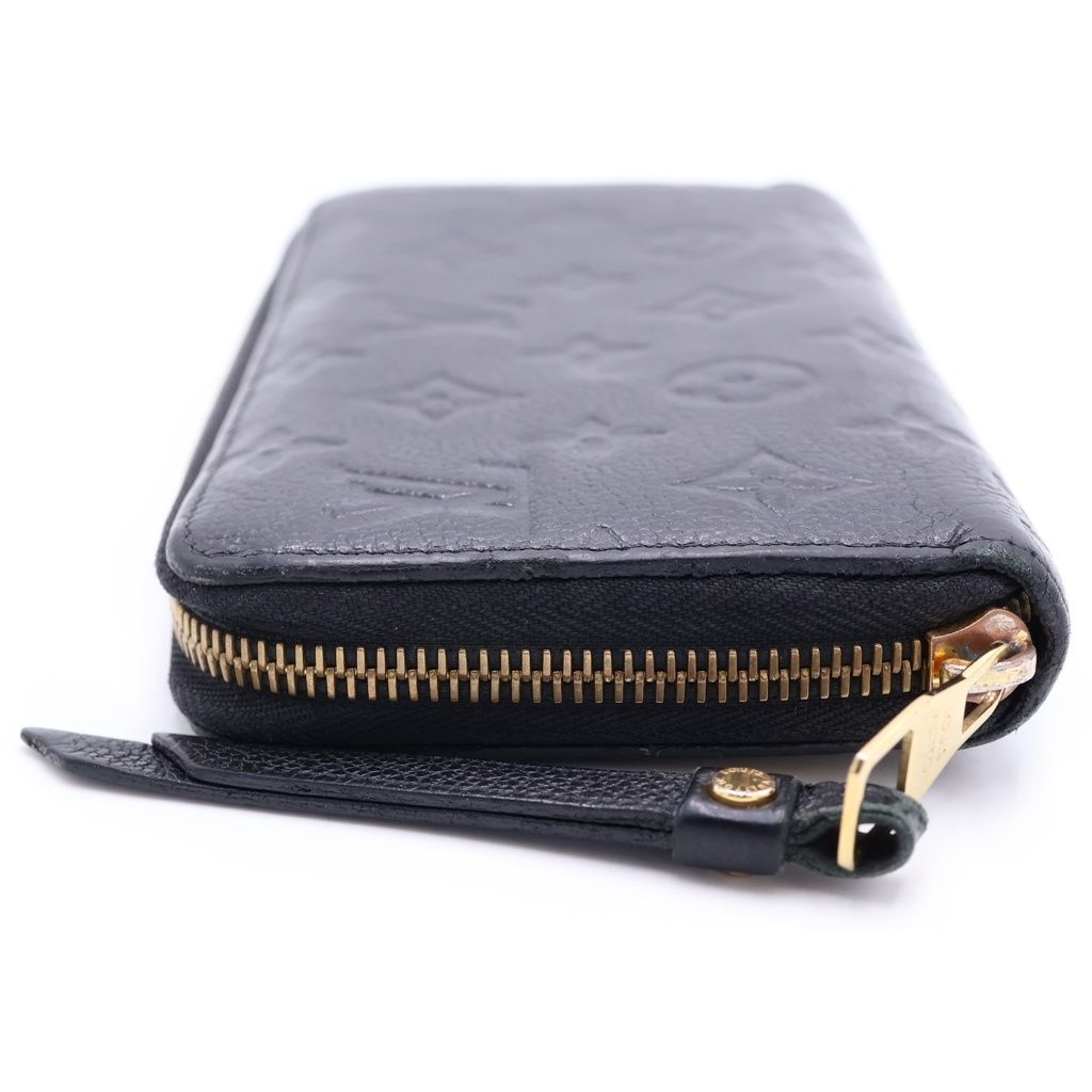 Louis Vuitton Monogram Empreinte Zippy Wallet Leather Gold Black — view 3