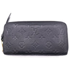 Louis Vuitton Monogram Empreinte Zippy Wallet Leather Gold Black