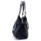 Fendi Zucca Pattern Charm Tote Black Leather Gold — view 3