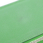 Hermes Bearn Souffle Wallet Card Case Mint Green Togo Silver — view 6