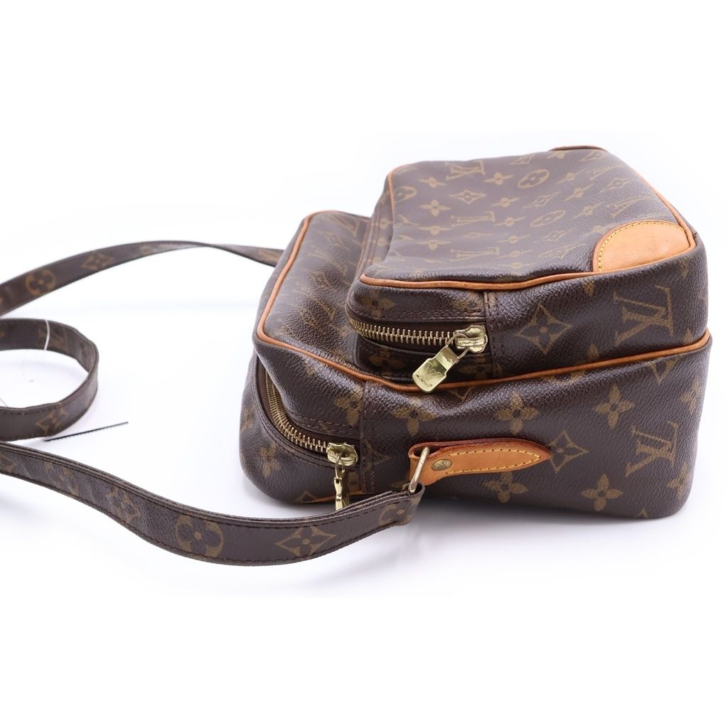 Louis Vuitton Monogram Nile Leather Shoulder Bag Brown — view 3