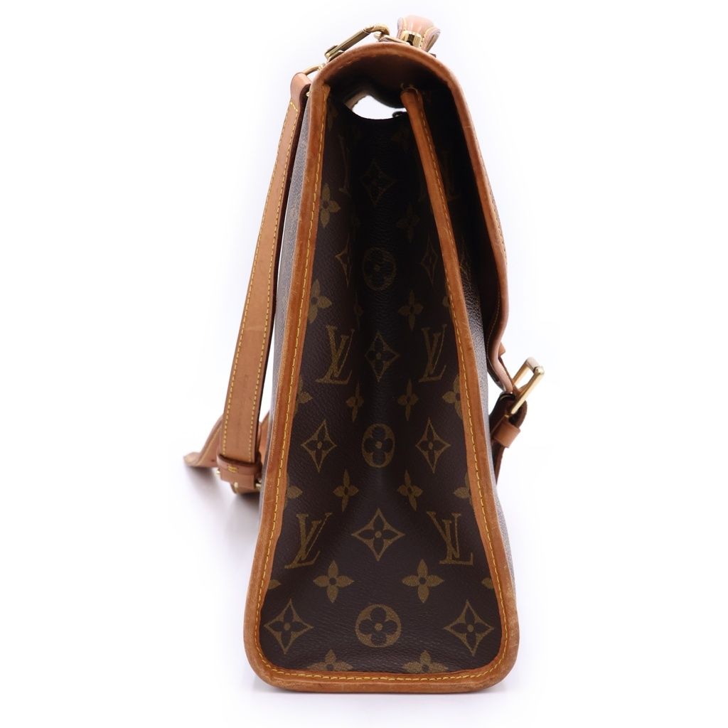 Louis Vuitton Monogram Vivari Leather 2-Way Shoulder Bag Business Brown — view 3