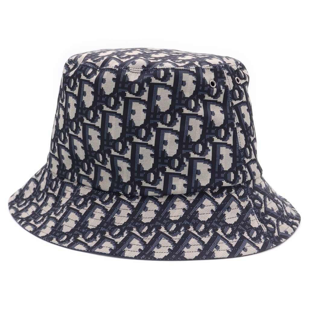 Dior Oblique Bucket Hat Black Navy — view 5