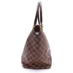 Louis Vuitton Damier Saleya MM Leather Tote Brown — view 3