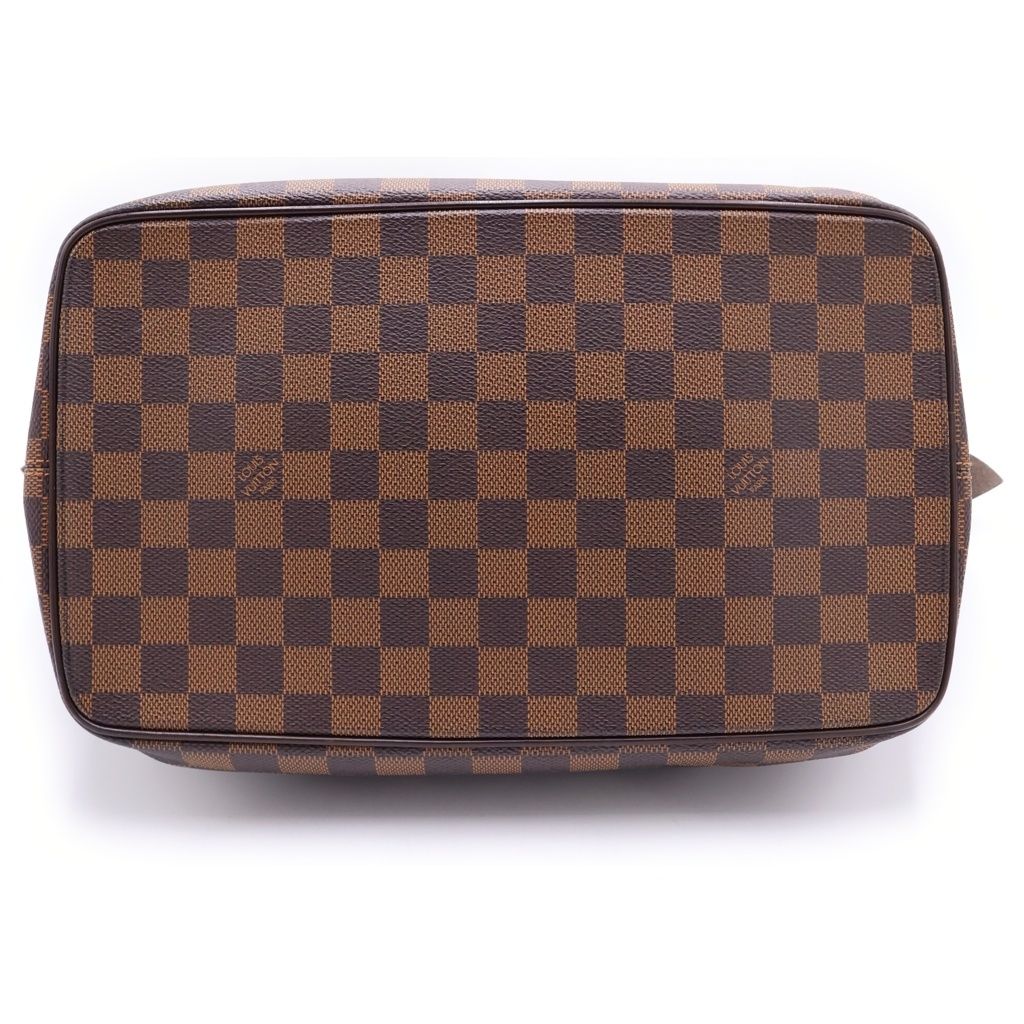 Louis Vuitton Damier Saleya MM Leather Tote Brown — view 4