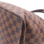 Louis Vuitton Damier Saleya MM Leather Tote Brown — view 5