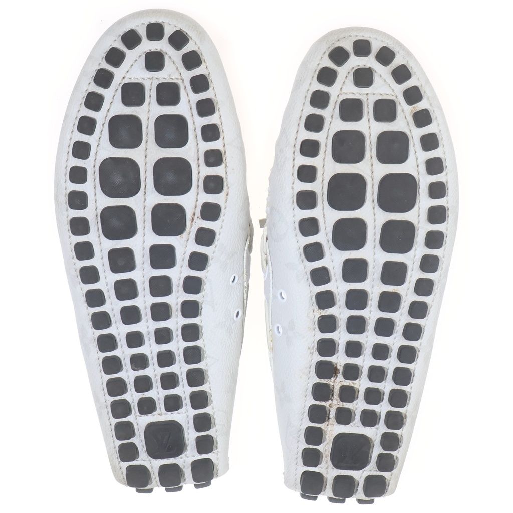 Louis Vuitton Arizona Moccasins Monogram Leather Loafers White — view 5
