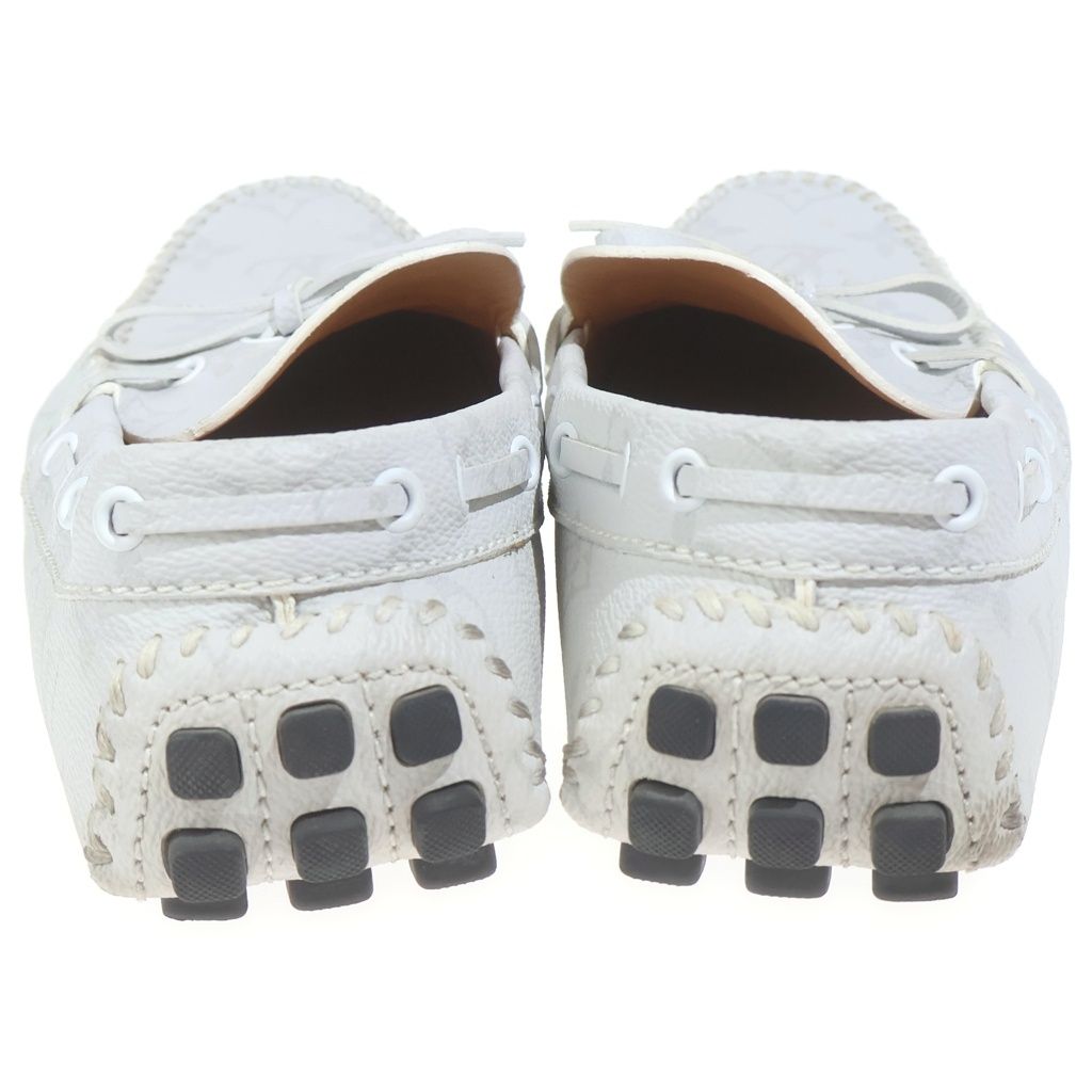 Louis Vuitton Arizona Moccasins Monogram Leather Loafers White — view 3
