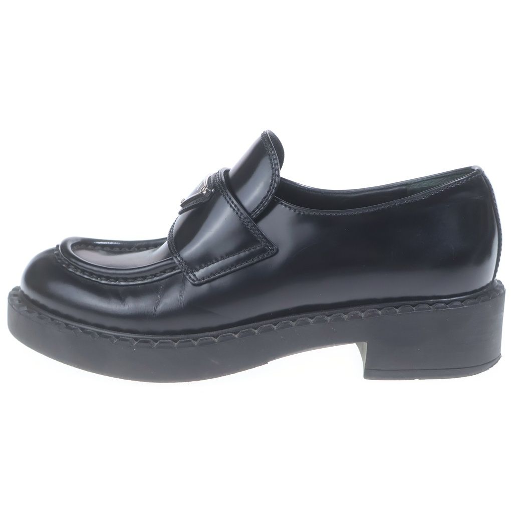 Prada Loafers Dress Shoes Leather Black