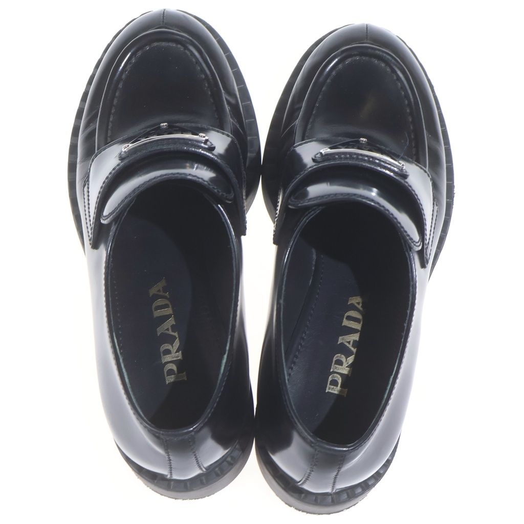 Prada Loafers Dress Shoes Leather Black — view 4