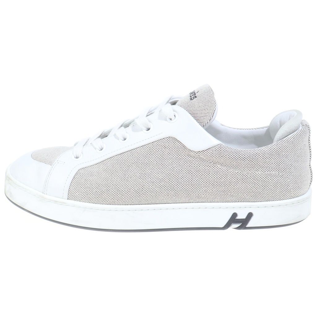 Hermes Low Cut Sneakers Kid Signature Beige White