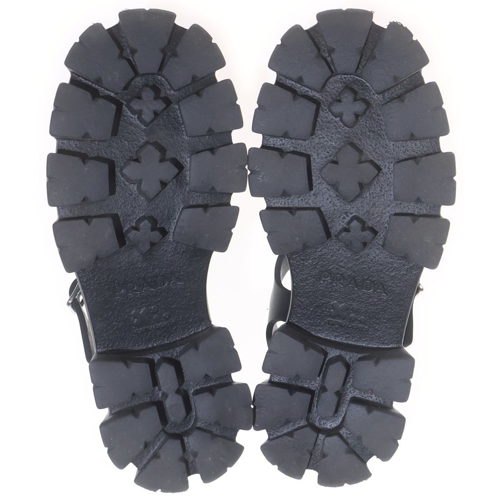 Prada Monolith Ruba Sandals Platform Black — view 5