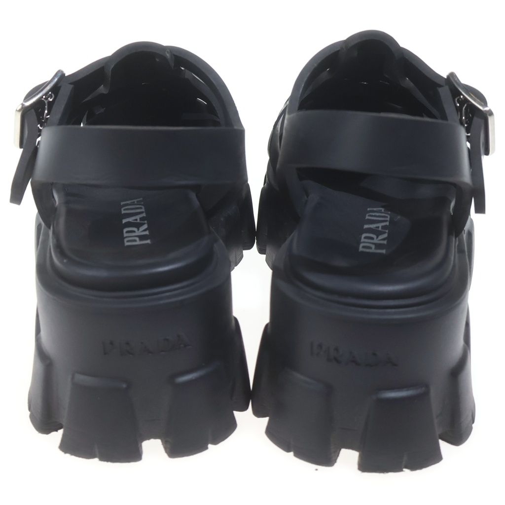 Prada Monolith Ruba Sandals Platform Black — view 3