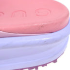 Gucci GG Slide Sandals Platform Rubber Shoes Pink Purple — view 6