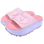 Gucci GG Slide Sandals Platform Rubber Shoes Pink Purple — view 2