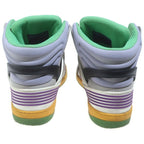 Gucci Basket Interlocking High Cut Sneakers Gray Yellow — view 3