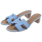 Hermes Oasis Sandals Blue — view 2