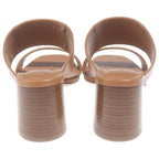 Hermes Platform Sandals Brown — view 3