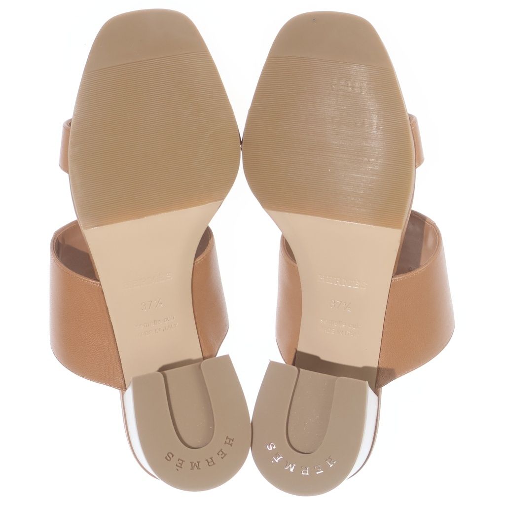 Hermes Platform Sandals Brown — view 5