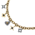Louis Vuitton Collier High & Sea Monogram Flower Necklace Choker Black Gold
