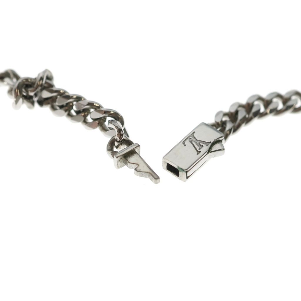 Louis Vuitton Monogram Low Long Chain Necklace Silver — view 5