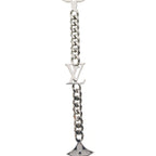 Louis Vuitton Monogram Low Long Chain Necklace Silver — view 3