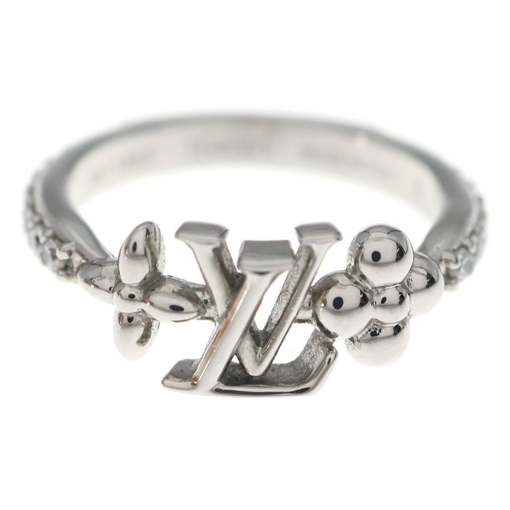 Louis Vuitton LV Iconic Palladium Rhinestone S Ring Silver — view 4
