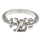 Louis Vuitton LV Iconic Palladium Rhinestone S Ring Silver — view 4