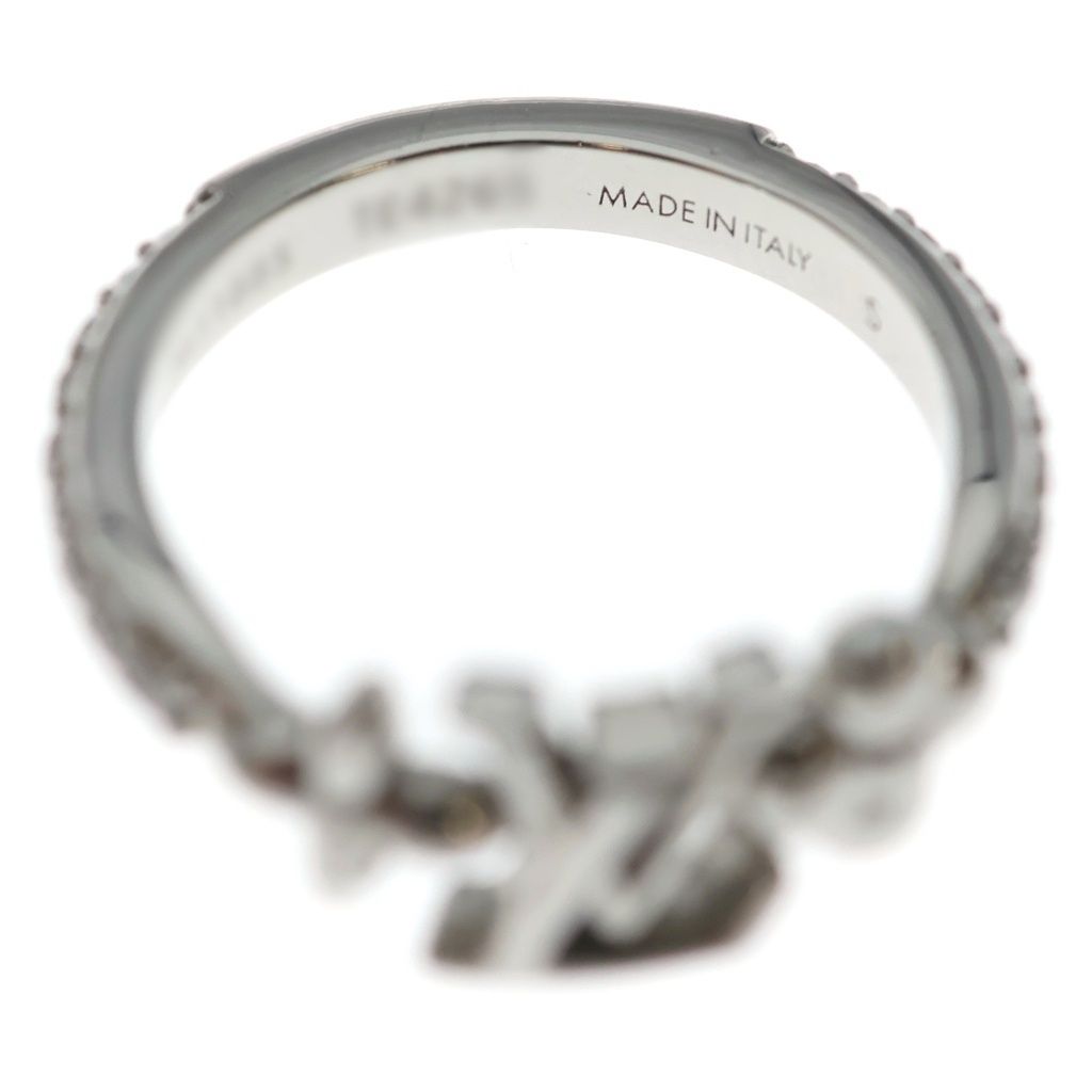 Louis Vuitton LV Iconic Palladium Rhinestone S Ring Silver — view 5