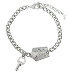 Louis Vuitton Bracelet LV Tag Chain Key Clochette Bangle Silver