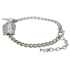 Louis Vuitton Bracelet LV Tag Chain Key Clochette Bangle Silver — view 4