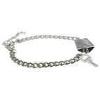 Louis Vuitton Bracelet LV Tag Chain Key Clochette Bangle Silver — view 3