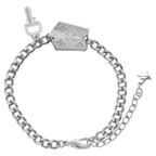Louis Vuitton Bracelet LV Tag Chain Key Clochette Bangle Silver — view 2