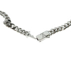 Louis Vuitton Monogram Low LV Initial Chain Necklace Silver — view 5