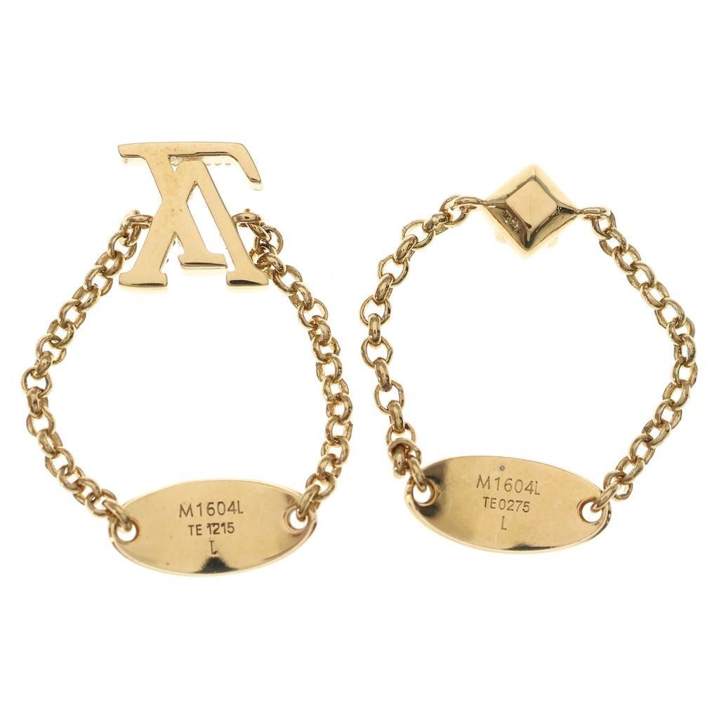Louis Vuitton Set Ring LV Chain Logo Gold — view 2