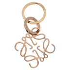 Loewe Anagram Logo Key Ring Key Holder Bag Charm 111.29.203 Rose Gold — view 2