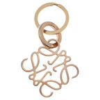 Loewe Anagram Logo Key Ring Key Holder Bag Charm 111.29.203 Rose Gold