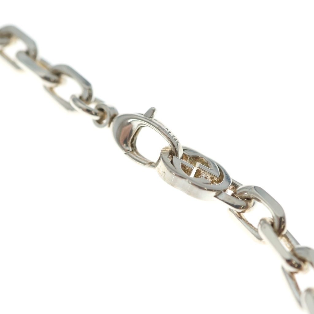 Gucci Interlocking Chain Necklace Silver — view 4