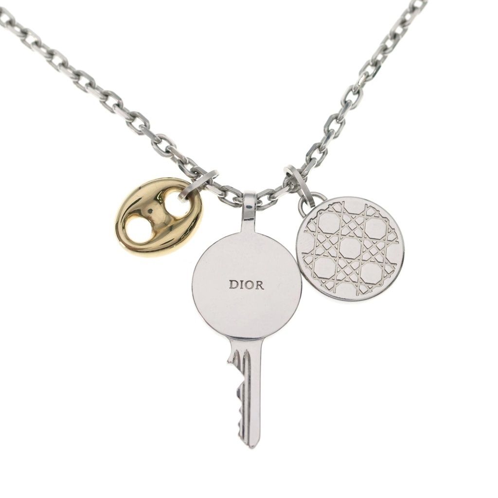 Dior Homme Monte Nue Medallion Pendant Chain Silver Stainless Steel — view 4