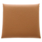 Hermes Bastia Veau Epsom Coin Case Wallet Purse Gold Brown — view 2