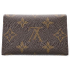 Louis Vuitton Monogram Card Holder Slim Leather Case Business Brown — view 2