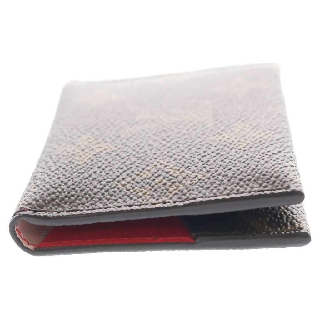 Louis Vuitton Monogram Card Holder Slim Leather Case Business Brown — view 3