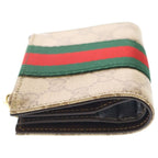 Gucci GG Sherry Line Bifold Wallet Sand & Dark Brown Beige — view 3