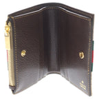 Gucci GG Sherry Line Bifold Wallet Sand & Dark Brown Beige — view 4
