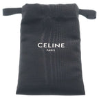 Celine Triomphe Shiny Card Holder with Calfskin Flap Case Business Black — view 6