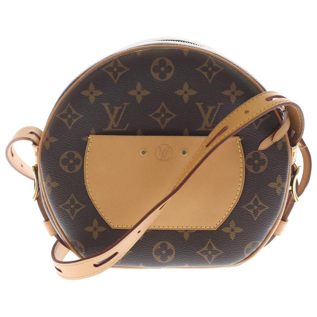 Louis Vuitton Monogram Chapeau Leather Shoulder Bag Brown — view 2