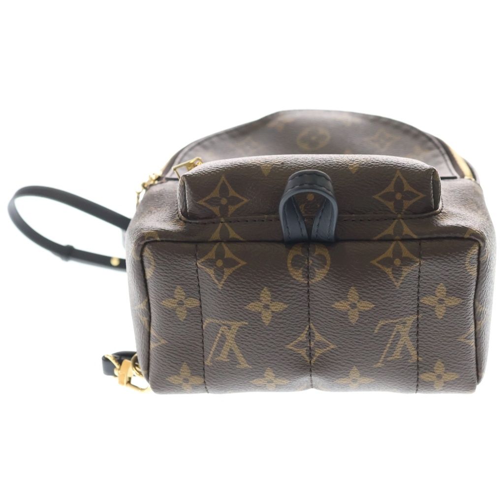 Louis Vuitton Palm Springs Backpack Mini Monogram Leather Brown — view 4