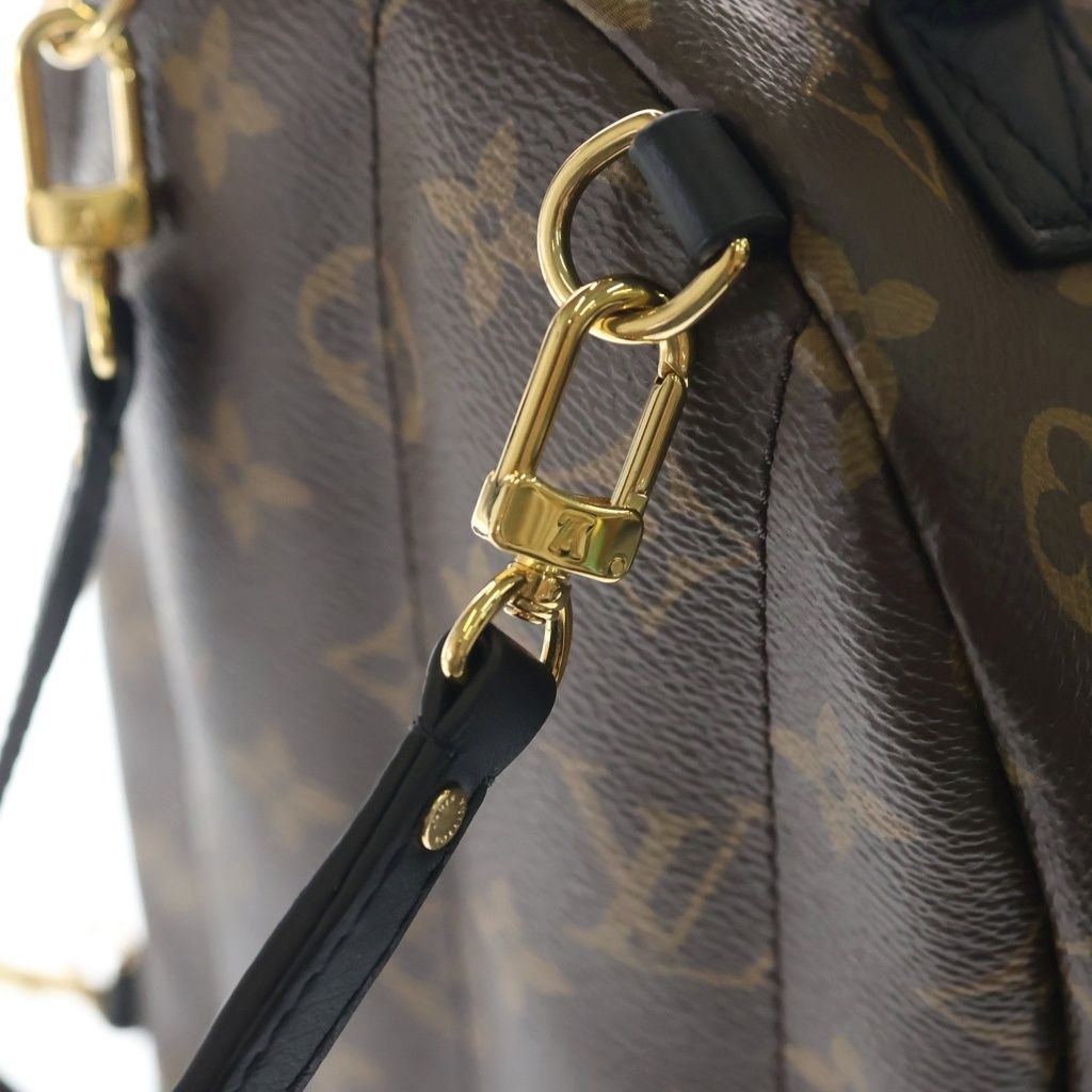Louis Vuitton Palm Springs Backpack Mini Monogram Leather Brown — view 6